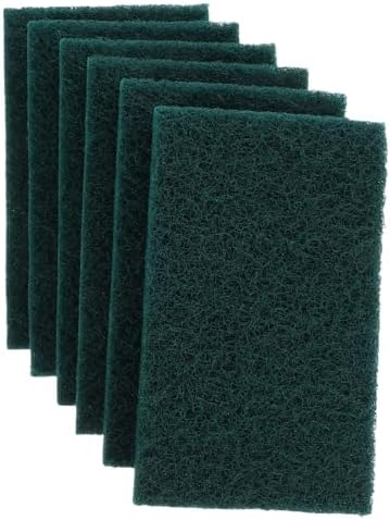 GANAZONO 5pcs Non-Scratch Scouring Pads Heavy Duty Reusable Kitchen Scrubber for Dishwashing and Metal Grills Nylon Household Cleaning Pads with Anti-Grease Technology Multipurpose Bowl
