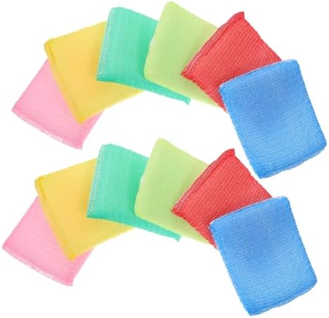 UKCOCO 12pcs Kitchen Dish Washing Scrubbers Non Scratch Cleaning Sponges Soft Nylon Scrub Pads for Dishes and Hard Surfaces for Versatile Household Use