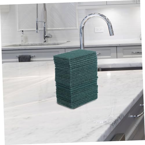 GLEAVI 30pcs Dish Scrubbers Non Scratch Reusable Scouring Pads for Kitchen Dishwashing Brush Scrubbing Pads for Dishes
