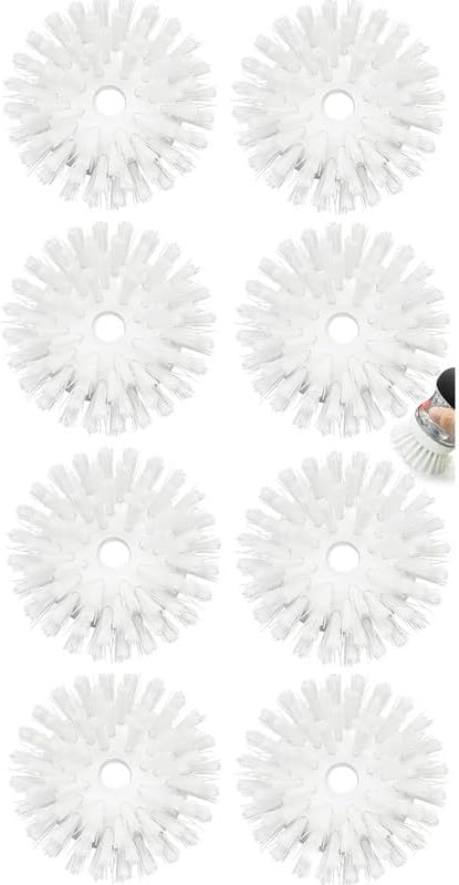 Palm Brush Refills for OXO Soap Dispensing Dish Brush | 8 Pack Cleaning Replacement Brush Head for OXO Palm Brush