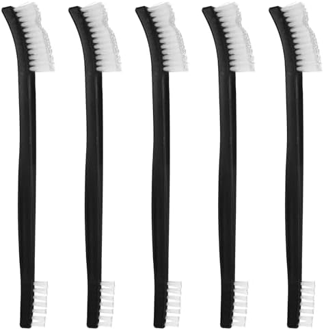 5Pcs Double-Ended Detail Cleaning Brush Nylon Brushes Small Detailing Crevice Brush Mini Stiff Bristles Brushes for Cleaning Jewelry Cleaning Brush Corner Small Space