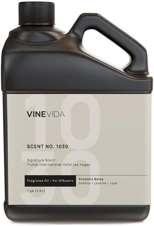 VINEVIDA Scent NO. 1030 Fragrance Oil for Cold Air Diffusers - 1 Gallon (8lbs) - Inspired by Trump International Hotel Las Vegas Hotel Scents - Diffuser Oil