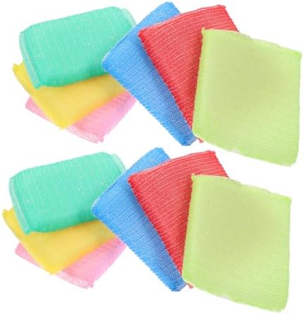 24pcs Non Scratch Kitchen Dishwashing Sponge Odor Nylon Scrub Pads for Cleaning of Dishes and Surfaces Gentle Cookware Colors