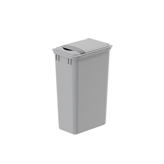 Dowell Wastebasket Trash Can Container, Plastic Garbage Bin, Stackable, for Kitchen, Office, Home & Commercial Use, Fits Under Sink/Desk - Grey (1, 50 QT LID Only)