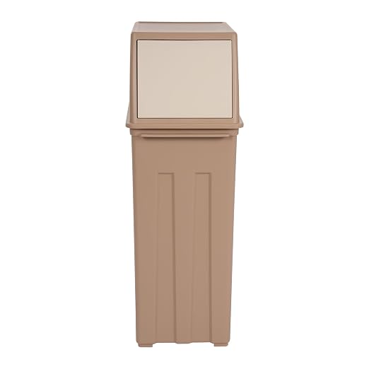8-Gallon Slim Trash Can with Lid - Compact Waste Bin for Kitchen or Bathroom - Easy to Clean and Use, Fits Tight Spaces Perfectly - Durable and Practical for Daily Waste Management