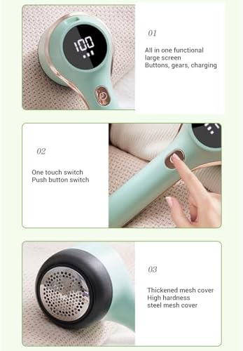 Fabric Shaver, Rechargeable Efficient Lint Shaver for Clothing, Electric Lint Remover for Clothes, Sweater Shaver to Remove Pilling for Clothes Furniture Sofa