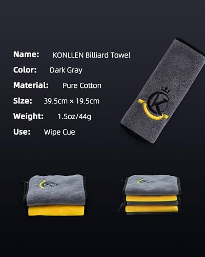 KONLLEN Pool Cue Cleaning and Maintenance Accessories | Choose sprays, wipes, towels, wax, powder, or maple shaft pads for everyday billiard cue care.