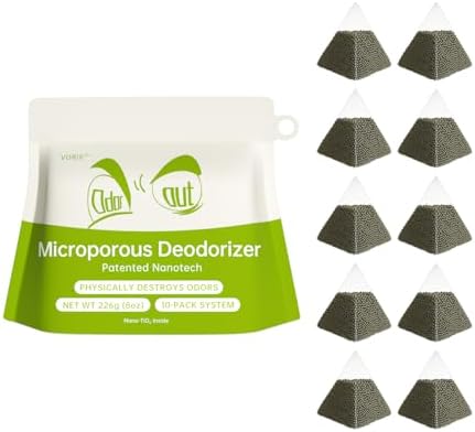 Charcoal Odor Absorber, Unscented Reusable, Fridge & Pet, 10 Pack | refrigerator deodorizer;freezer deodorizer;activated carbon odor absorber;fridge freshener;unscented;smell absorber