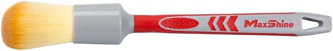 Maxshine Medium #12 Universal Ultra Soft Detailing Brush – Professional Brush for Interior, Exterior, Leather Seats, Engine Bay & Wheels – Premium Car Care Detailing Tool