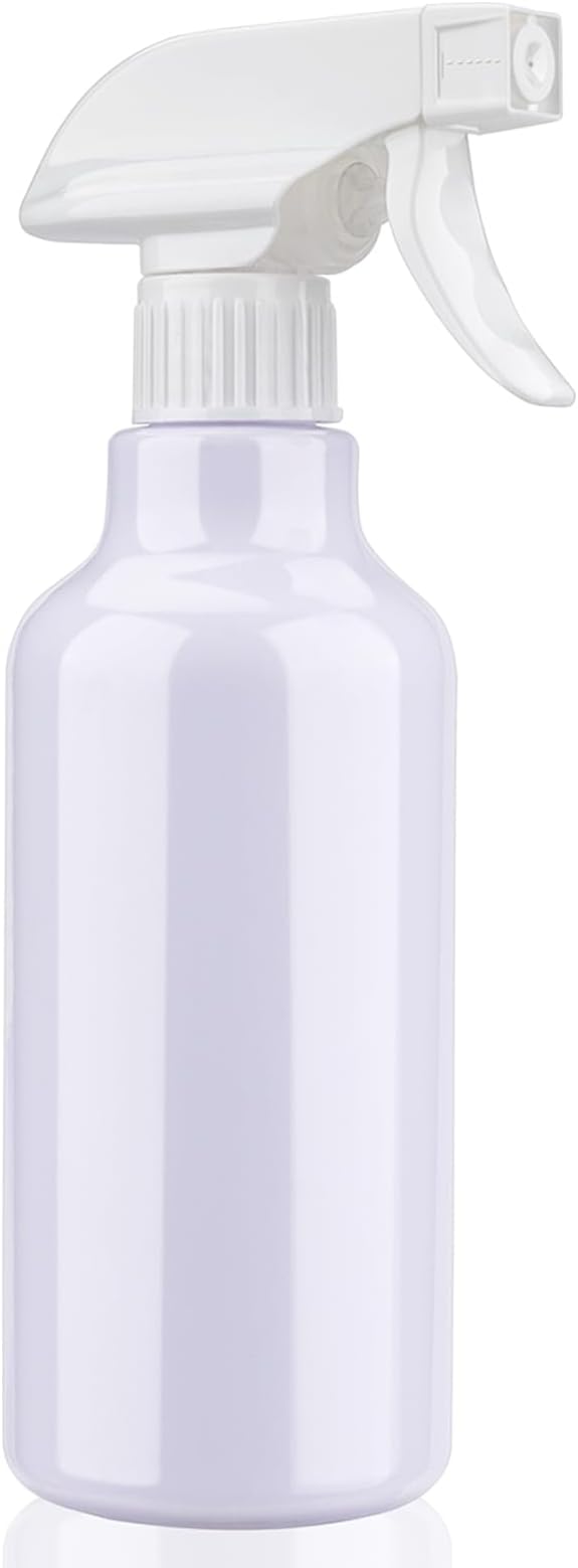 12oz/350ml Plastic Spray Bottles 1 Pack, Adjustable Mist/Stream | Refillable heavy duty spray containers for plants, cooking, hair care and household cleaning