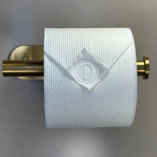 Toilet Paper Stamp Alphabet (Letter D) - Add a Unique Personal Touch to Your Bathroom Decor! Enhance Home Decor. Ideal for Housekeeping, Hotels, Rentals, Home Staging Decor