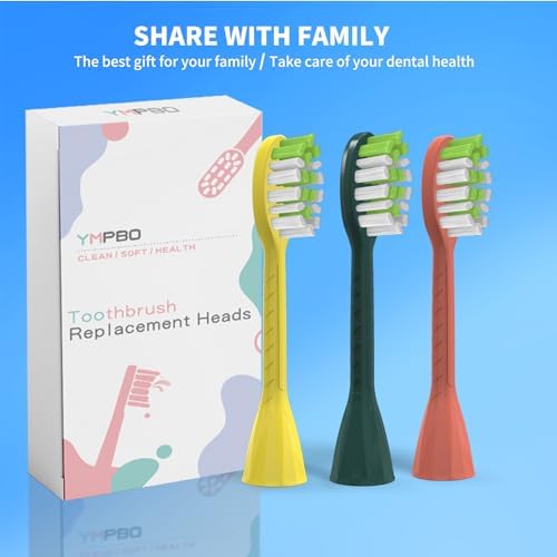 10 Pack Toothbrush Replacement Heads for Philips One Sonicare, Orange Red | Medium bristles, Aldult Tooth Brush Heads Refill