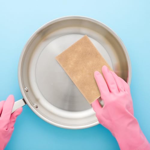 20pcs Sisal and Polyester Scouring Pads Non Scratch Kitchen Scrubber Reusable Cleaning Pads Removes Grime for Appliances and Household Surfaces in Kitchen and Workshop