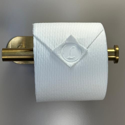 Toilet Paper Stamp Alphabet (Letter L) - Add a Unique Personal Touch to Your Bathroom Decor! Enhance Home Decor. Ideal for Housekeeping, Hotels, Rentals, Home Staging Decor