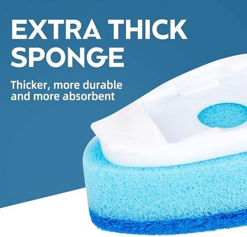 Non-Scratch DishWand Sponge Refills, Non Scratch Dish wand Replacement Heads, Scratch-Free Soap Dispensing Scrubber Pads, Zero-Scratch Scrub Sponge Refills, Safe for Nonstick Cookware Kitchen Surfaces