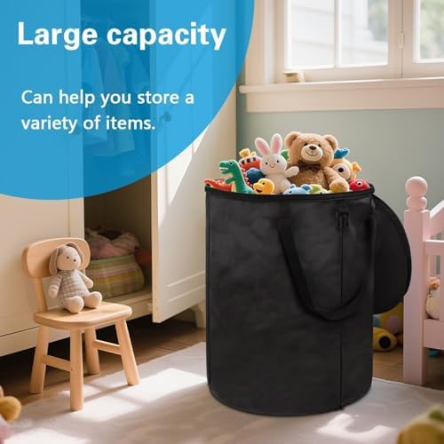 Grin of Terror Camping Garbage Can Collapsible Portable Party Trash Cans for Parties, Yard Waste, or Laundry - Camping Accessories