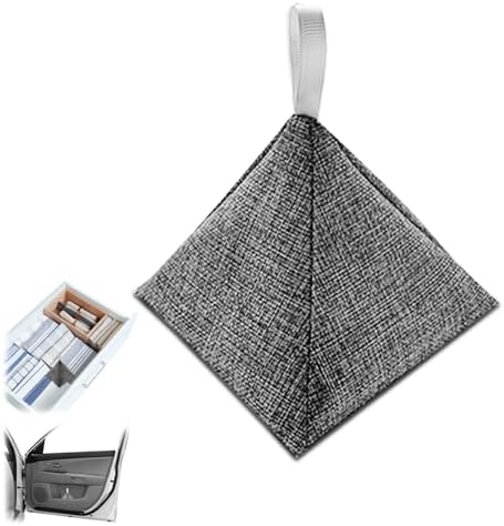 2 Bags Natural Air Purifying Bag | Bamboo Charcoal Odor Absorber for Home & Car | Closet Odor Eliminator, Small Room Deodorizer & Car Air Freshener | Charcoal Bags (200g, tower-shaped, Unscented)