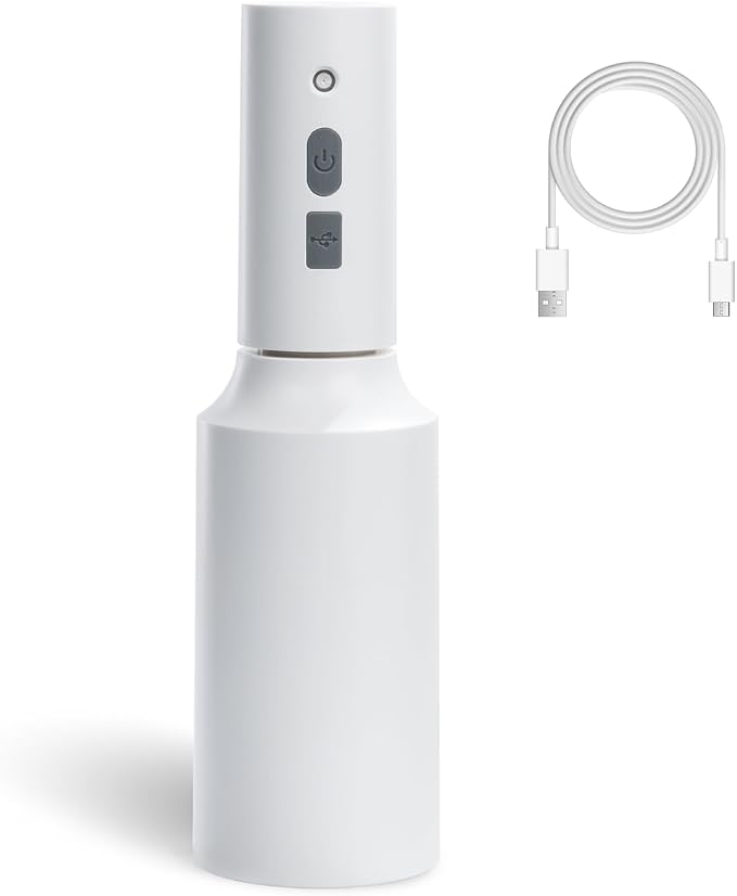 Bamworld Battery Powered Sprayer Rechargeable Electric Spray Bottle 750ml | Continuous Mist Sprayer for Plants Cleaning Hairstyling Gardening USB Fast Charging Indoor Outdoor Use Hands-Free white