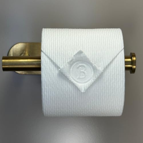 Toilet Paper Stamp Alphabet (Letter B) - Add a Unique Personal Touch to Your Bathroom Decor! Enhance Home Decor. Ideal for Housekeeping, Hotels, Rentals, Home Staging Decor