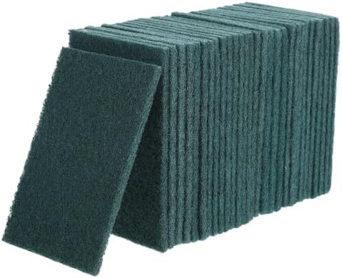 Mikinona 30pcs Non-Scratch Heavy Duty Dish Scrubbing Pads for Kitchen Cleaning Reusable Scouring Sponges Versatile Household Scrubbers for Pots Pans and Dishes