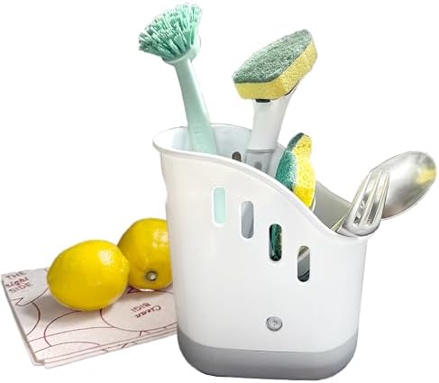 Trenton Gifts Kitchen Sink Organizer - Sink Caddy for Kitchen Organization: Sponge and Brush Holder