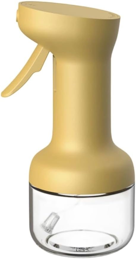 Multifunctional Glass Oil Sprayer Bottle With Pressurized Silicone Pump Nonslip Handle For Cooking Vinegar And Sauce Dispensing