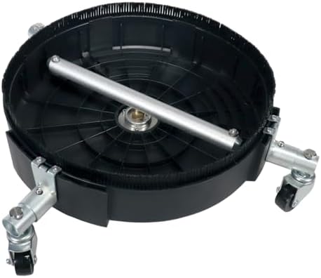 15” Plastic Reversible Flipping Surface Cleaner W/Rotating Detachable Wheels