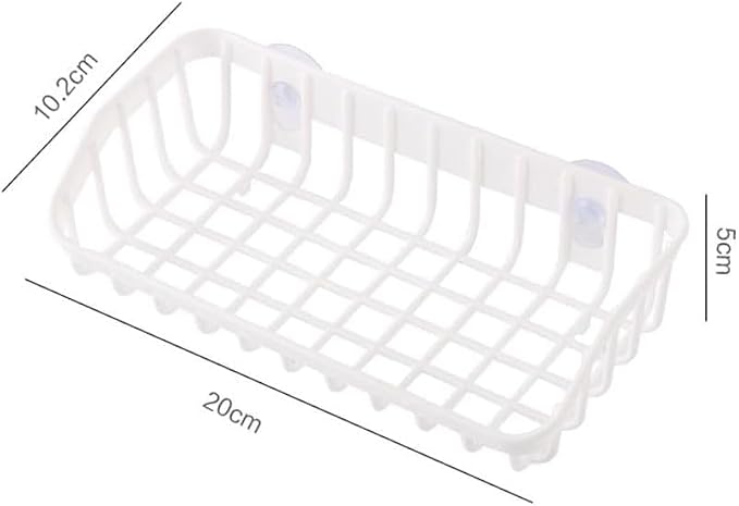 Pink Multifunctional Drain Rack, Hanging Storage Rack Drain Rack Sink Shelf Suction Cup Dishwashing Soap Sponge Holder for Kitchen Accessories