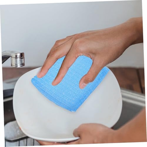 24 Pack Non Scratch Kitchen Dish Scrubber Pads Sponge for Dishes | Sponge and Nylon Build, Odor Free Design, Sink and Hard Surface Cleaning, Reusable 24 Piece Set