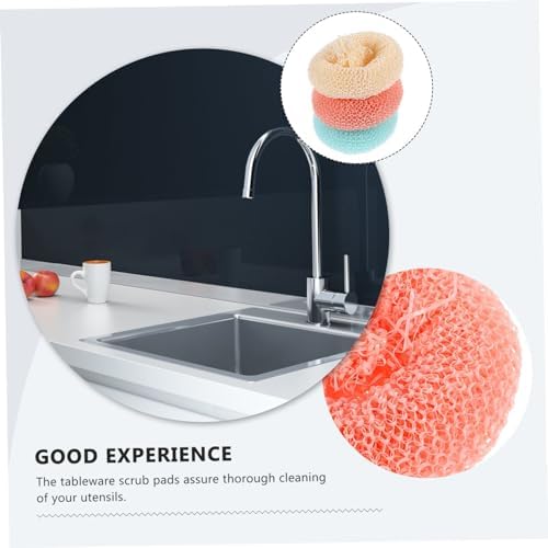 BESTOYARD 10pcs Scrubbers for Dishes Scouring Pads for Kitchen Cleaning Non-Scratch Design for Efficient Utensil Care for Pots and Pans