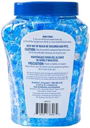 Clorox Fraganzia Air Freshener Twin Pack, Morning Sky Scent, 24 Fl Oz | Gel bead formula, long-lasting scent, no spray or mess, home car and office use