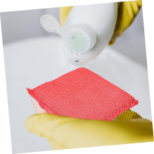 24 Pack Non Scratch Kitchen Dish Scrubber Pads Sponge for Dishes | Sponge and Nylon Build, Odor Free Design, Sink and Hard Surface Cleaning, Reusable 24 Piece Set