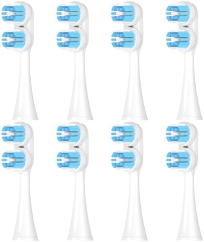 8 Pack Compatible with Spinbrush Pro Clean Toothbrush Replacement Brush Heads,for Spinbrush Pro Clean Toothbrush, Medium Bristles (Soft Bristles, Medium)