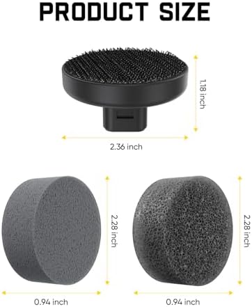 Fanttik 7 Pcs Replacement Pads for Fanttik G9 Handy Electric Spin Scrubber, Power Cleaning Cordless Brush, Suitable for G9 Handy Scrubber Only, Brush Accessories for Kitchen, Sink, Tile, Stove