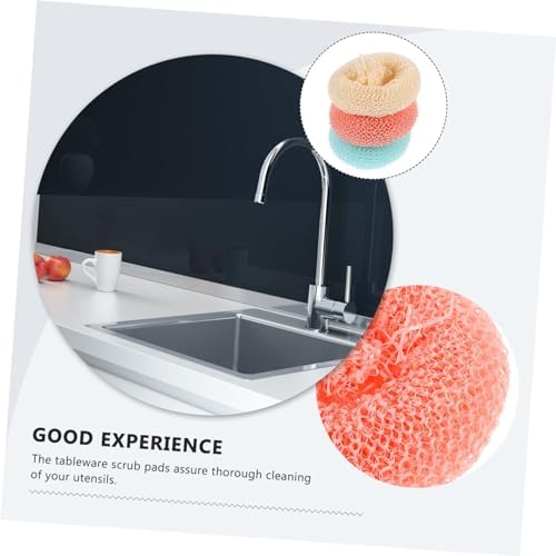 STOBAZA 10pcs Non Scratch Kitchen Dish Scrubbers Scrub Pads for Cleaning of Pots and Tableware Versatile and Wear Scrubbers