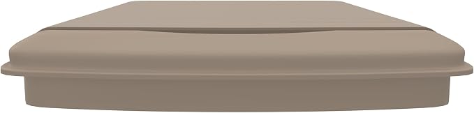 Rev-A-Shelf 50 Qt Under Sink Garbage Can Lid for Base Kitchen & Bathroom Cabinet, Replacement Plastic Trash Bin Lid Only, Champagne, RV-50-LID-12-1