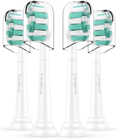 Toothbrush Replacement Brush Heads for Philips Sonicare C1 C2 4100 5100, 4 Pack, White
