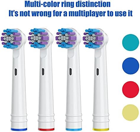 Replacement Toothbrush Heads for Oral-B, 8 Pack Replacement Heads Compatible with Oral B Braun Electric Toothbrush
