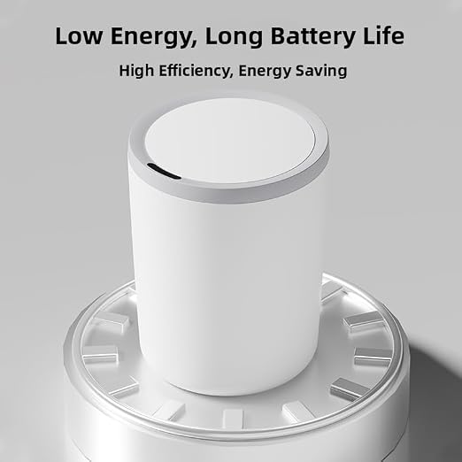 Automatic Smart Trash Can Sensor Motion Can with Lid for Bathroom Kitchen | Motion-sensing lid auto-opens within 11.8 inches, closes after 6s. Sealed odor block, low power, fit apartment hotel office.