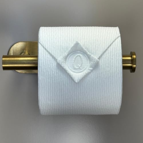 Toilet Paper Stamp Alphabet (Letter Q) - Add a Unique Personal Touch to Your Bathroom Decor! Enhance Home Decor. Ideal for Housekeeping, Hotels, Rentals, Home Staging Decor