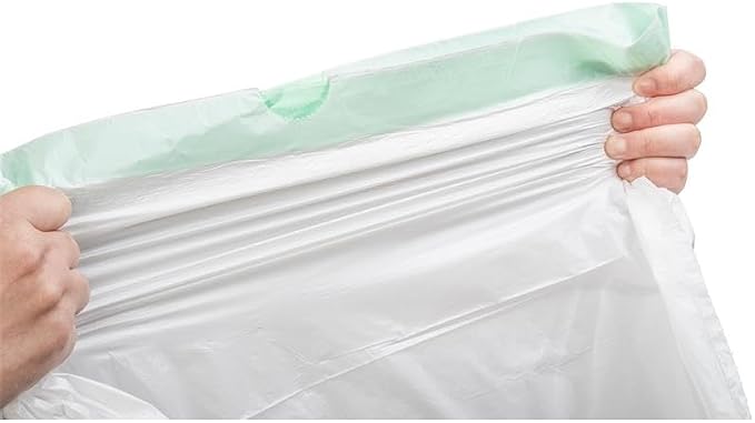 TYPLASTICS Tall Kitchen Drawstring Trash Bags, 13 Gallon, 110 Count | 24in x 27in, Unscented