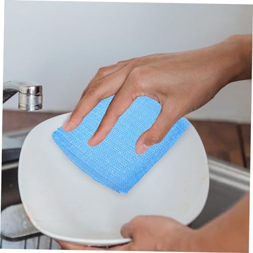 VALICLUD 12pcs Kitchen Scrubber Sponges Non Scratch Dish Scrub Pads for Hard Surfaces Superior Cleaning Power with Comfortable Use for Dishwashing