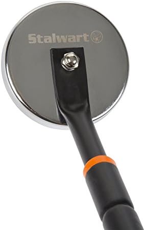 Telescoping Magnetic Pickup Tool - 40-Inch Magnet Stick with 50lb Capacity to Safely Retrieve Nails, Screws, and Metallic Objects by Stalwart (Orange)