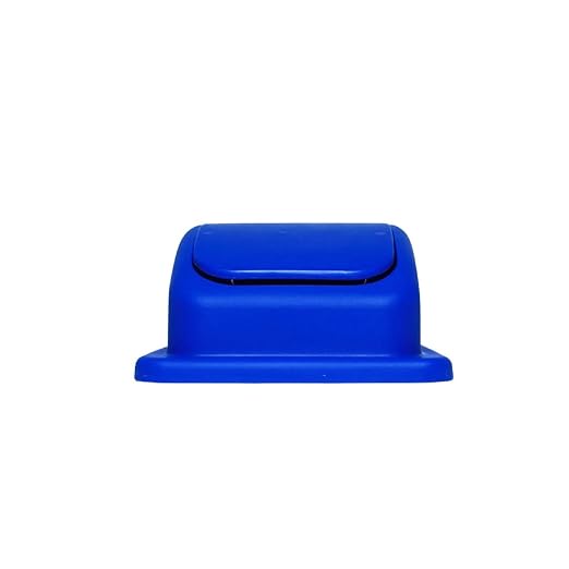 TrueCraftware 23 Gallon Recycle Trash Can Swing Top Lid only 20-2/3" x 11-3/5" x 6-3/7" Blue Color- Wastebasket Garbage Bin Lid Recycling Bin Cover Kitchen Bathroom Bedroom Office Trash Can