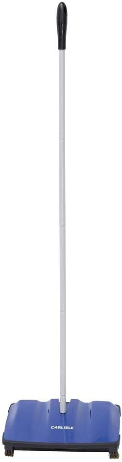 Carlisle FoodService Products Duo-Sweeper Floor Sweeper, 12", Blue (Pack of 4)