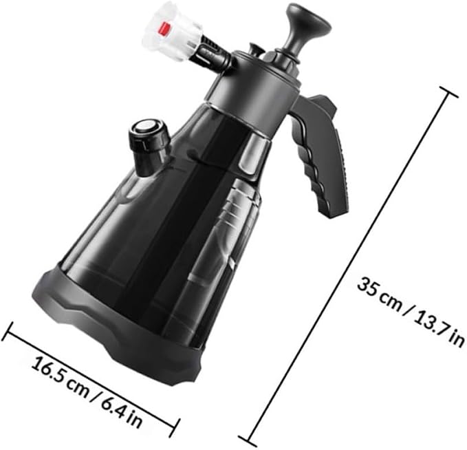 OSALADI Ml Black Pp Pressurized Mist Bottle Sprayer for Car Washing | Handheld Pump Design, Versatile Use for Gardening, Reliable Build with Sturdy Construction