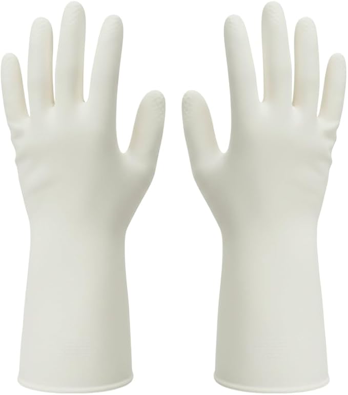15mil Heavy Duty Reusable Nitrile Cleaning Gloves, 6 Pairs, XL | 15mil Thick, 13in Long Cuff, Non PFAS, Food Safe, Chemical Resistant, Non-Slip Grip, Latex Free
