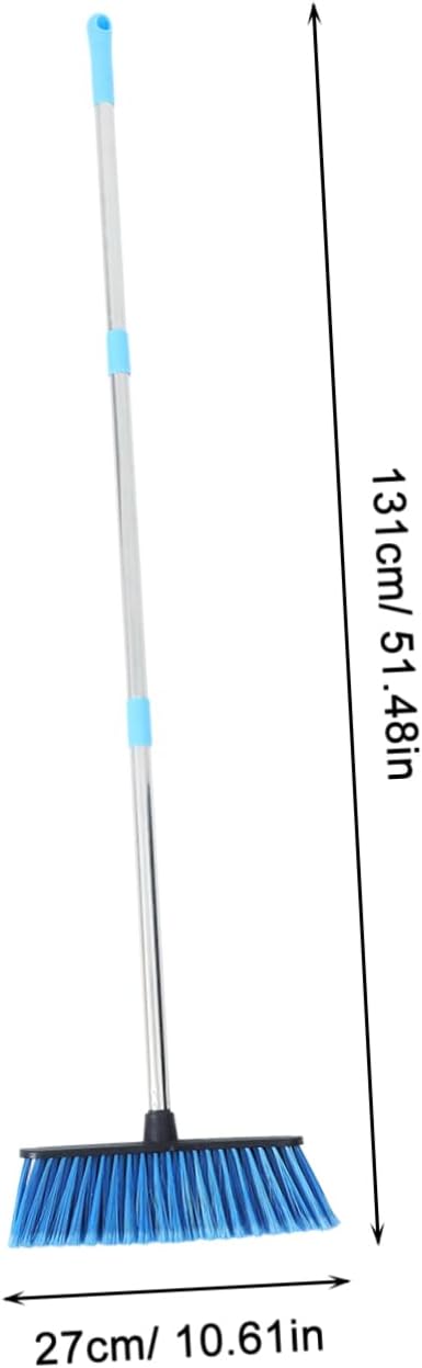 VALICLUD Long Handle Broom for Home Cleaning Versatile Indoor Outdoor Cleaning Tool with Soft Bristles for Efficient Dust Collection for Kitchens Yards Garages and More