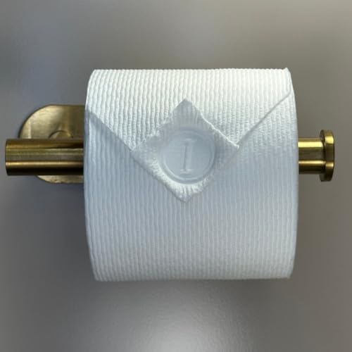 Toilet Paper Stamp Alphabet (Letter I) - Add a Unique Personal Touch to Your Bathroom Decor! Enhance Home Decor. Ideal for Housekeeping, Hotels, Rentals, Home Staging Decor