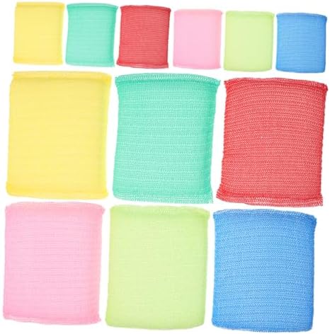 ULTECHNOVO 12pcs Non Scratch Scouring Pad Dish Sponges for Washing Dishes Soft Nylon Kitchen Cleaning Sponges with Superior Stain Removal Power Flexible and for Utensils and Hard Surfaces